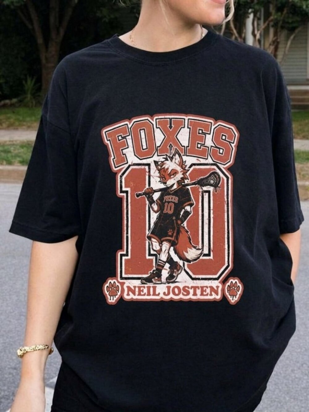 Palmetto Fox Team Graphic Tee, Vintage Sports Bookish Shirt